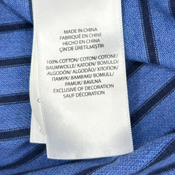Polo Ralph Lauren Men's Classic Fit Striped Cotton Polo Shirt Blue Navy Medium - Picture 5 of 5